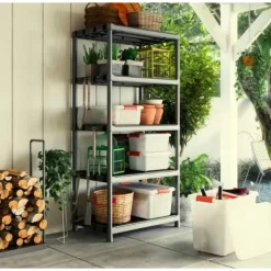 Keter Kunststof Stellingkast extra breed - 90x60x187cm - zwart