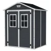 Keter Manor 65 Tuinhuis - 158x152x226 cm - Antraciet