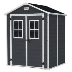 Keter Manor 65 Tuinhuis - 158x152x226 cm - Antraciet