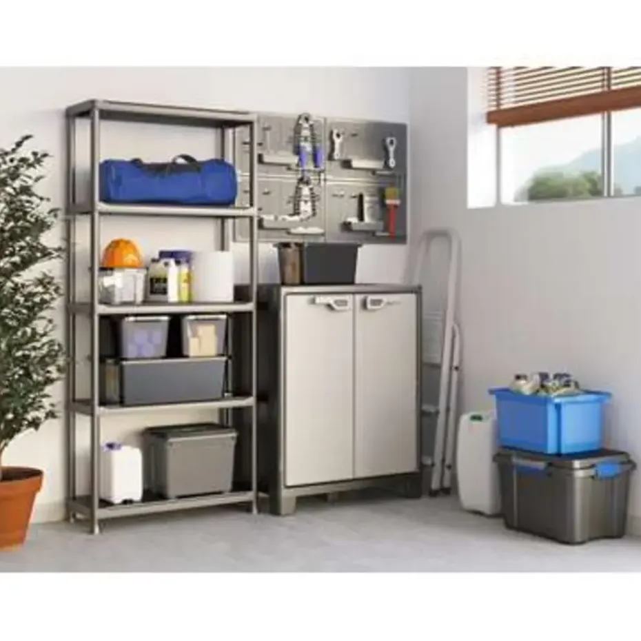 Keter Plus Stellingrek 80/5 - 5 Planken - 80x40x187 cm - zwart