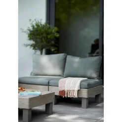 Keter Signature Elements Balkonset 2 personen - met groene kussens - Cappuccino