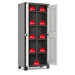 Keter Titan Opbergkast hoog - Multispace - tuinkast - 8 planken