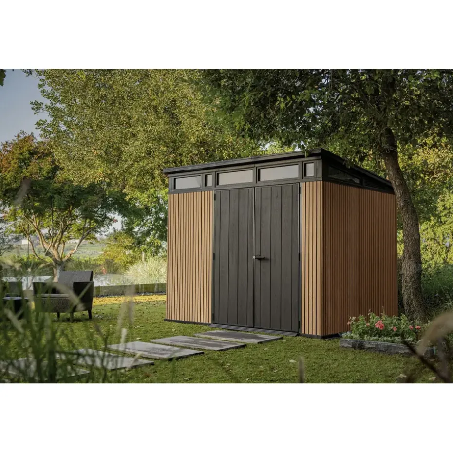 Keter Venetian Pent 97 Tuinhuis - 279x218x226cm - Bruin