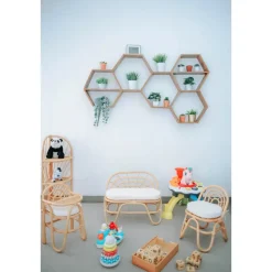 Kinderbank van rotan