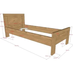 Kinderbed Sammie - 90x200cm - eikdecor