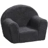 Kinderstoel Louise - teddy - antraciet
