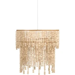 KIRINDI - Kroonluchter - Lichtbruin - Rubberhout