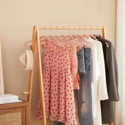 Kledinghangers - Broekhangers - 20 Stuks - Anti slip - Roze - Fluweel