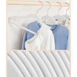 Kledinghangers voor Kinderen - Set van 50 - Fluweel - Anti-Slip - Wit