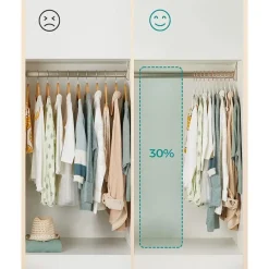 Kledinghangers voor Kinderen - Set van 50 - Fluweel - Anti-Slip - Wit