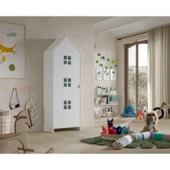 Kledingkast Casami Bruges - 58x37x172 cm - Wit