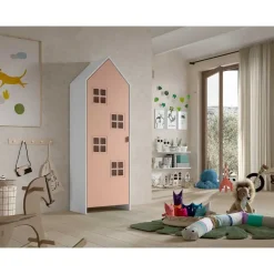 Kledingkast Casami Bruges - 58x37x172 cm - Roze