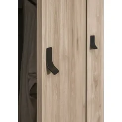 Kledingkast Kansas 3-deurs - eikenkleur - 200x150x60 cm