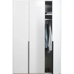 Kledingkast Milaan 3-deurs- wit - 208x135x58 cm