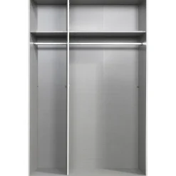 Kledingkast Milaan 3-deurs- wit - 208x135x58 cm