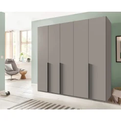 Kledingkast Milaan 5-deurs - greige - 236x225x58 cm