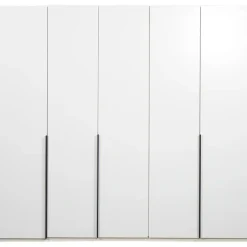 Kledingkast Milaan 5-deurs - wit - 208x225x58 cm