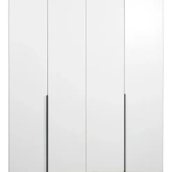 Kledingkast Milaan 4-deurs - wit - 236x180x58 cm