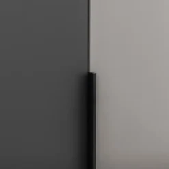 Kledingkast Milaan 4-deurs - grafiet/greige - 208x180x58 cm