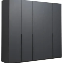 Kledingkast Milaan 5-deurs - grafiet - 236x225x58 cm