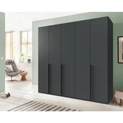 Kledingkast Milaan 5-deurs - grafiet - 236x225x58 cm