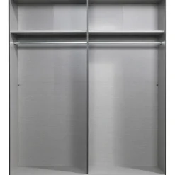 Kledingkast Milaan 4-deurs - grafiet - 236x180x58 cm