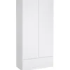 Kledingkast Naia 2-deurs - hoogglans wit - 50x99x201 cm