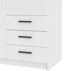 Kledingkast Sprint 2-deurs - wit - 200x98,5x50 cm