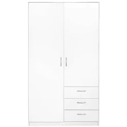 Kledingkast Varia 2-deurs - wit - 175x97x50 cm