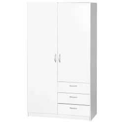 Kledingkast Varia 2-deurs - wit - 175x97x50 cm