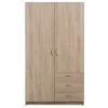 Kledingkast Varia 2-deurs - licht eiken - 175x97x50 cm