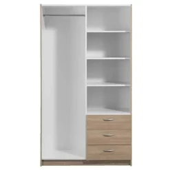 Kledingkast Varia 2-deurs - licht eiken - 175x97x50 cm