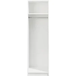 Kledingkast Varia 1-deurs - wit - 175x49x50 cm