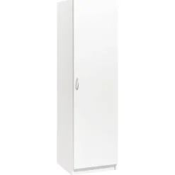 Kledingkast Varia 1-deurs - wit - 175x49x50 cm