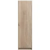 Kledingkast Varia 1-deurs - licht eiken - 175x49x50 cm