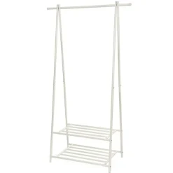 Kledingrek - metaal - wit