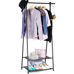 Kledingrek - metaal - zwart