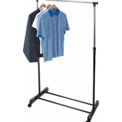 Kledingrek - verrijdbaar - 160 cm - metaal