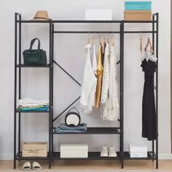Kledingrek Marek - 160x40x171cm - zwart metaal