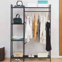 Kledingrek Marek - 120x40x171cm - zwart metaal