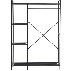 Kledingrek Marek - 120x40x171cm - zwart metaal