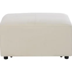 KOHLO - Ottomaan - Lichtbeige - Polyester