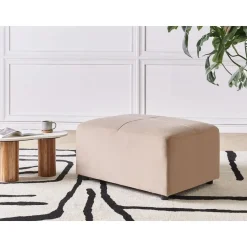 KOHLO - Ottomaan - Taupe - Polyester