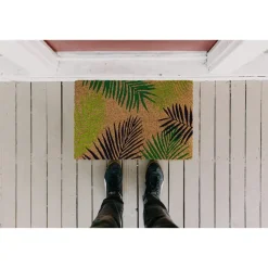 Kokosmat 'Leaf' met bladmotief - 40x60 cm