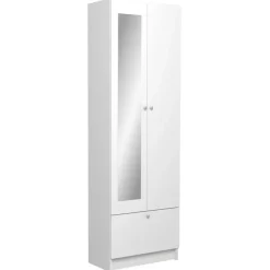 Kolomkast Fares 59cm met 2 deuren - 1 lade - wit