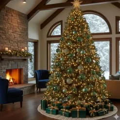 Krebs kerstballen - 8x st - jade groen - 7 cm - glas