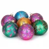 Krebs Luxe kerstballen - 8x st - gekleurd - D7 cm - glas