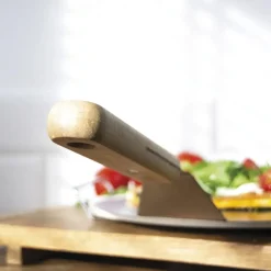 Krumble Pizzaschep RVS met houten handvat