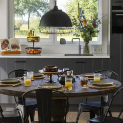 Krumble Placemat geweven rond - 30 cm - set van 4