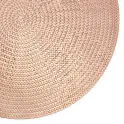 Krumble Placemat rond - PVC - Rosegoud